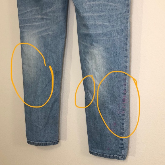 Maurice’s Size 5/6 Light Wash Distressed Jeans Skater Grunge Alternative Basic - Picture 3 of 5